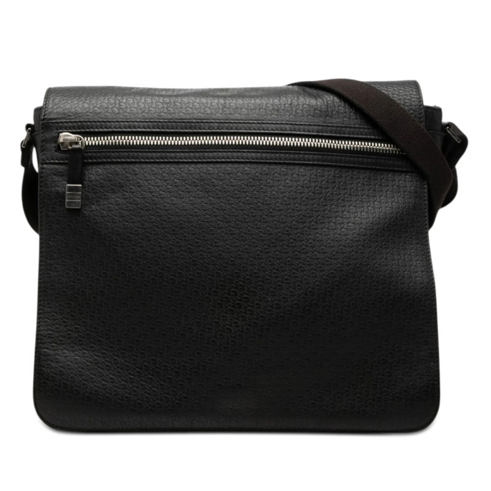Dior Homme Shoulder Bag Messenger Black Leather Men's